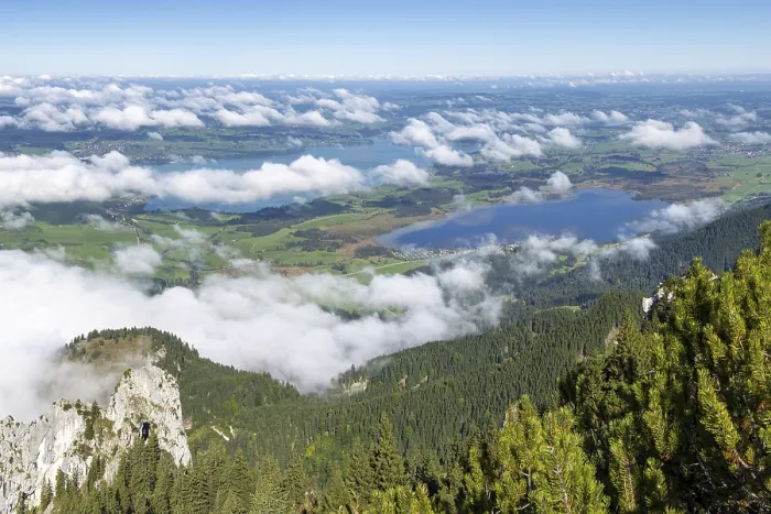 Framed Print : Panorama from Tegelberg, 1881m