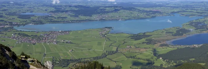 Framed Print : Panorama from Tegelberg, 1881m
