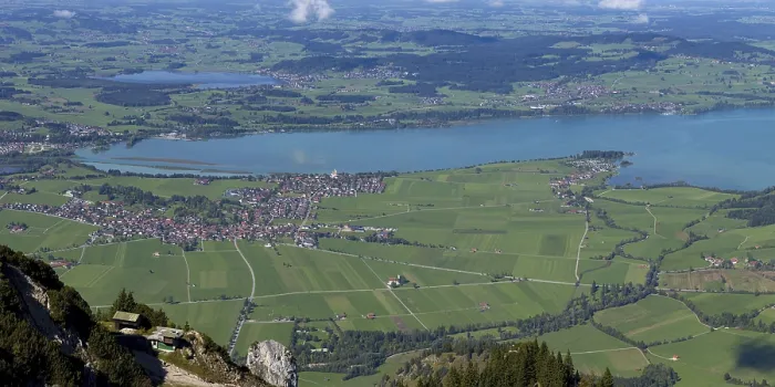 Framed Print : Panorama from Tegelberg, 1881m