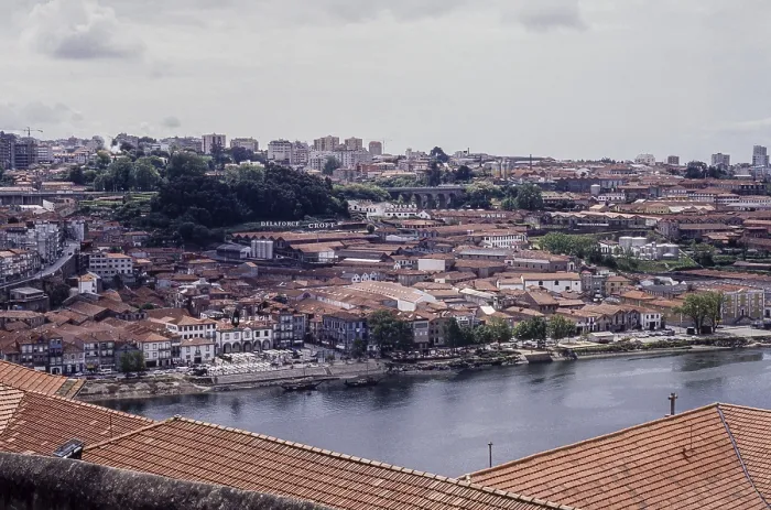 Framed Print : Panorama of Vila Nova de Gaia and Douro in Porto