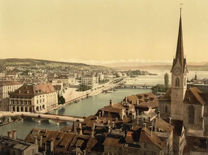 Framed Print : Panorama of Zurich, Switzerland