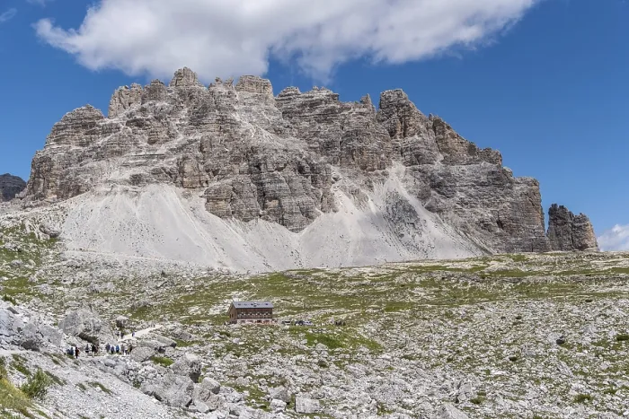 Framed Print : Panoramic trail in front of the mighty rock faces of the Dolomites Framed Print : Panoramic trail in front of the mighty rock faces of the Dolomites
