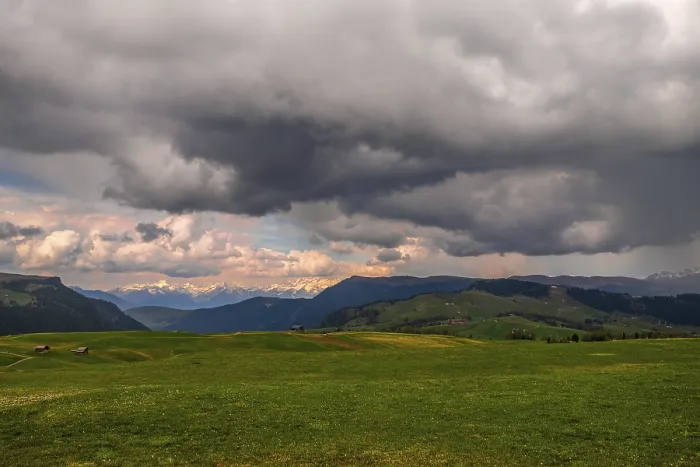 Framed Print : Panoramic view of the Alps in South Tyrol, Italy