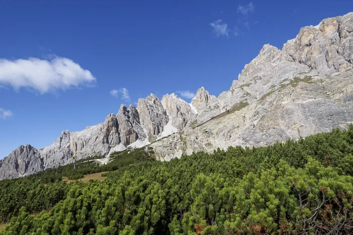 Framed Print : Panoramic view of the famous peaks of the Dolomites
