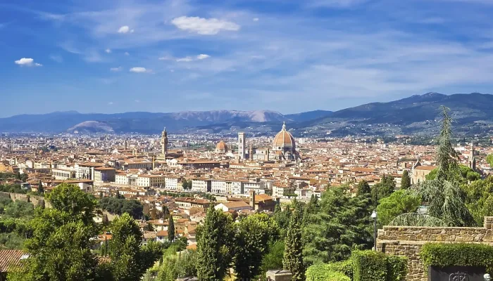 Framed Print : Panoramic view of Florence old city, Italy Framed Print : Panoramic view of Florence old city, Italy