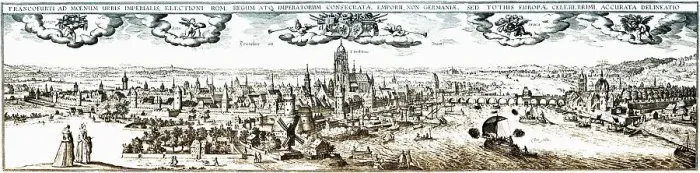 Framed Print : Panoramic view Frankfurt, Main Framed Print : Panoramic view Frankfurt, Main