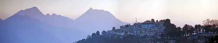 Framed Print : Panoramic view, Galden Namgey Lhatse Monastery Framed Print : Panoramic view, Galden Namgey Lhatse Monastery