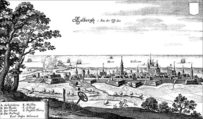 Framed Print : Panoramic view of KoNobrzeg, Kolberg