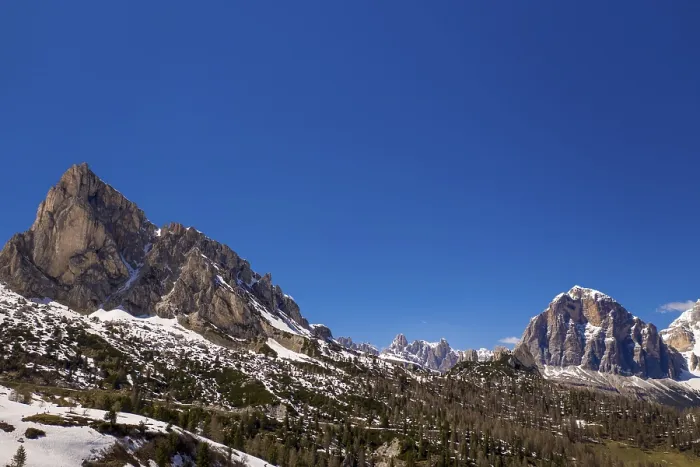 Framed Print : Panoramic View from Pass Giau. Dolomites alps