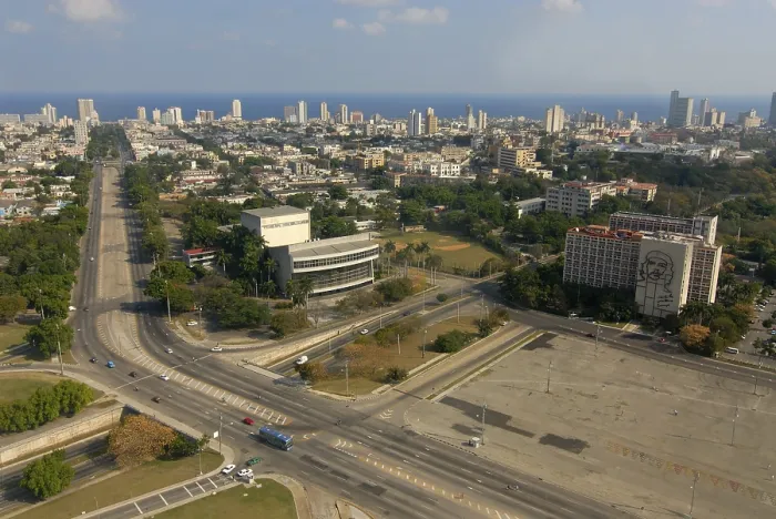 Framed Print : Panoramic view of Plaza de la Revolucion (Revolution Square)