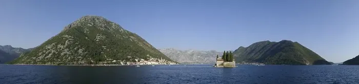 Framed Print : Panoramic view, view from the island of Maria from the Rock