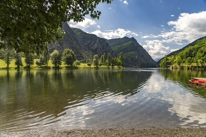 Framed Print : The Panta de la Torrassa reservoir