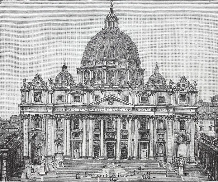 Framed Print : The Papal Basilica of St. Peter in the Vatican