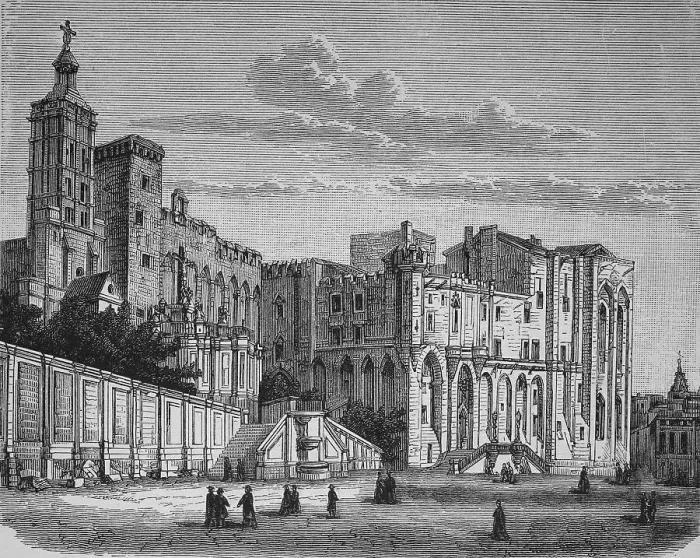 Framed Print : Papal Palace in Avignon, France