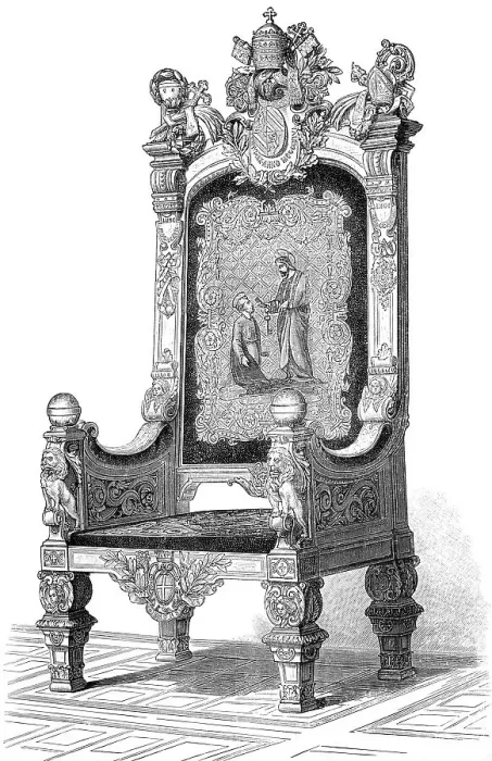 Framed Print : Papal throne, Cathedra Petri, Papstthron Framed Print : Papal throne, Cathedra Petri, Papstthron