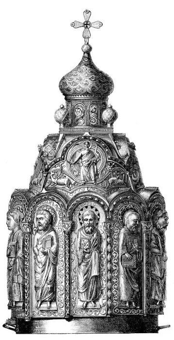 Framed Print : The papal tiara of Saint Adrian III or Hadrian III Framed Print : The papal tiara of Saint Adrian III or Hadrian III