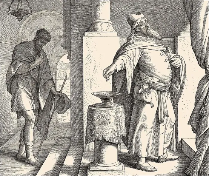 Framed Print : The parable of the Pharisee and the Publican