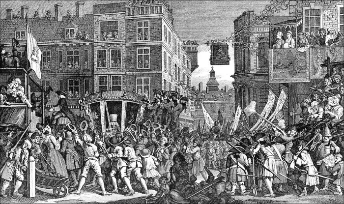 Framed Print : Parade, Lord Mayor's Show, 1750