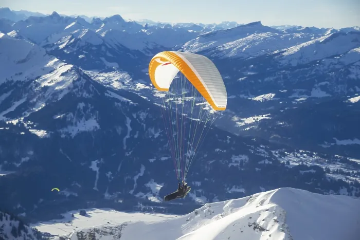 Framed Print : Paraglider, Nebelhorn, 2224m, near Oberstdorf Framed Print : Paraglider, Nebelhorn, 2224m, near Oberstdorf