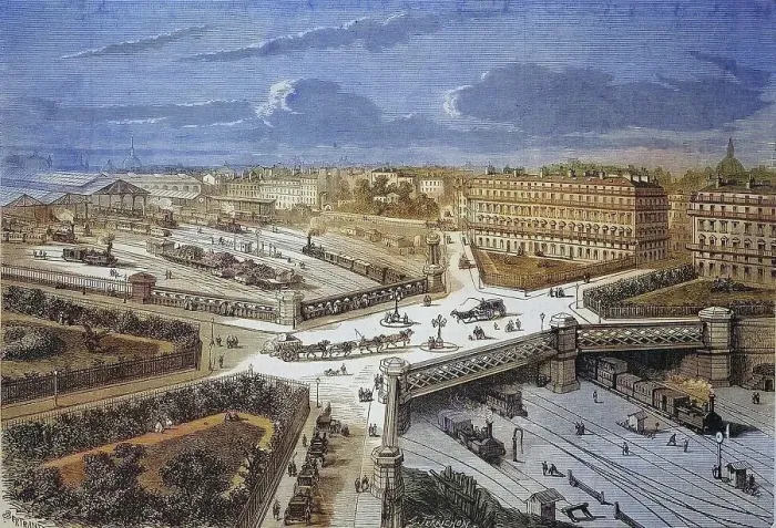 Framed Print : Paris in 1869, La Place de LEuropa Framed Print : Paris in 1869, La Place de LEuropa