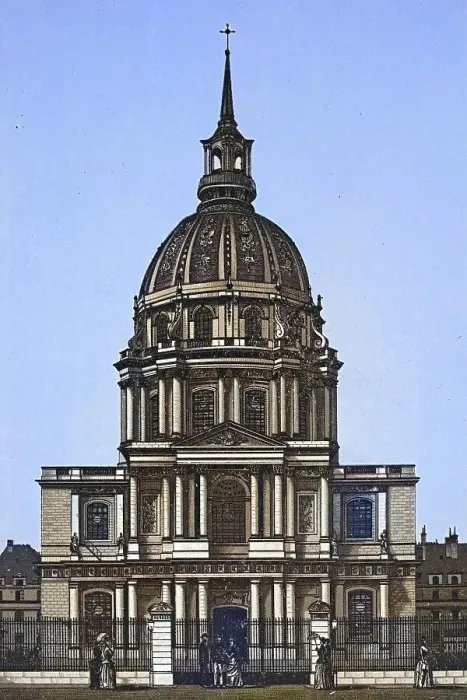 Framed Print : Paris, Dome des Invalides, Historical copperplate