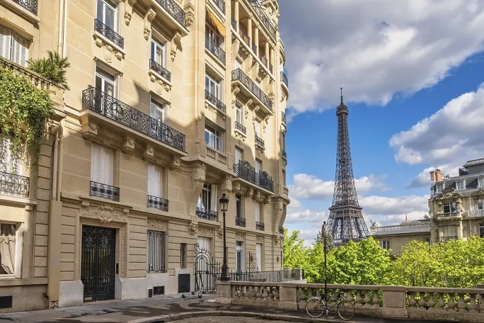 Framed Print : Paris France, city skyline at Eiffel Tower and old building architecture Framed Print : Paris France, city skyline at Eiffel Tower and old building architecture