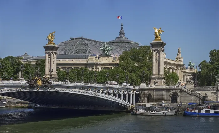 Framed Print : Paris Grand Palais and Pont Alexandre III over the Seine