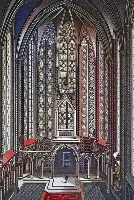 Framed Print : Paris, Interior of La Sainte Chapelle