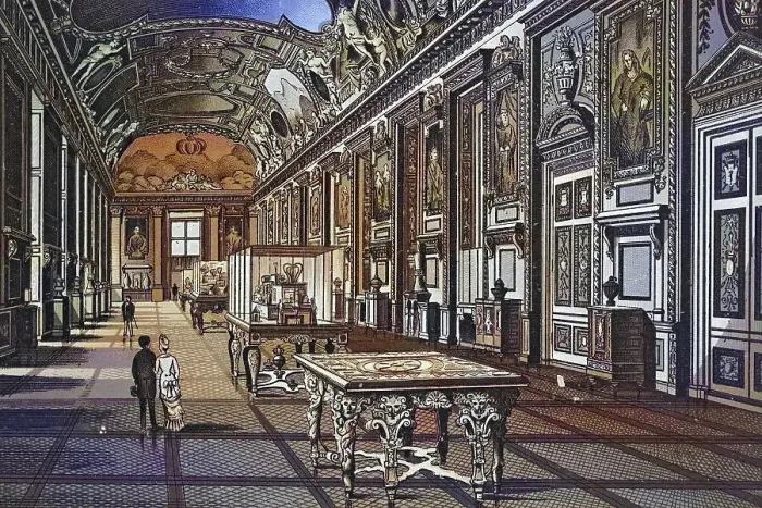 Framed Print : Paris, Louvre, Galerie dApollon