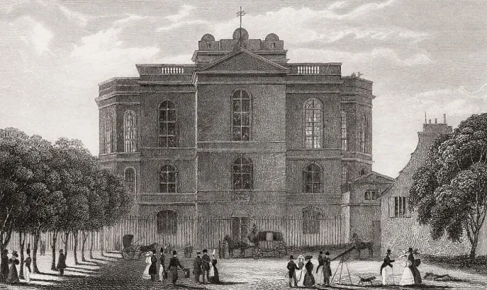 Framed Print : Paris Observatory, Meudon, antique steel engraved print Framed Print : Paris Observatory, Meudon, antique steel engraved print