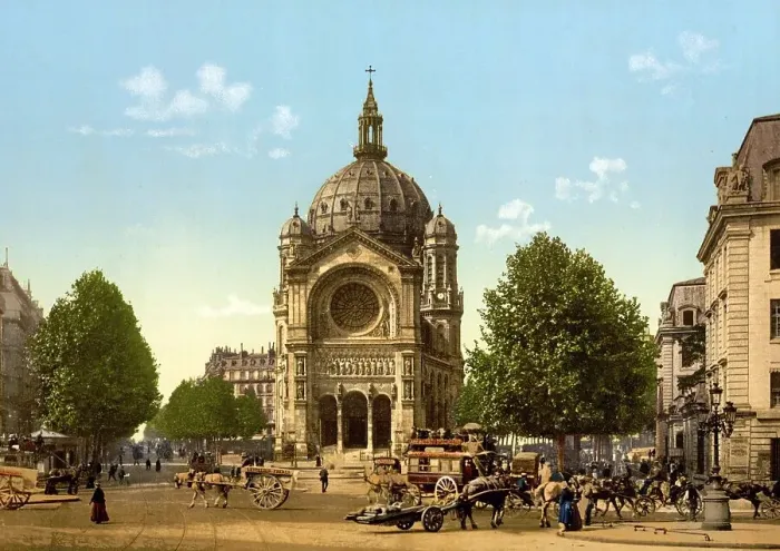 Framed Print : Parish church of St-Augustin, Saint-Augustin