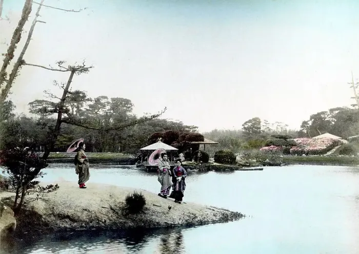 Framed Print : Park in Okayama, Japan, Asia