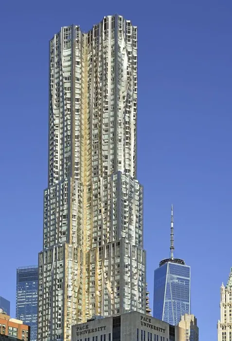 Framed Print : Park Place Tower skyscraper, in the background One World Trade Centre
