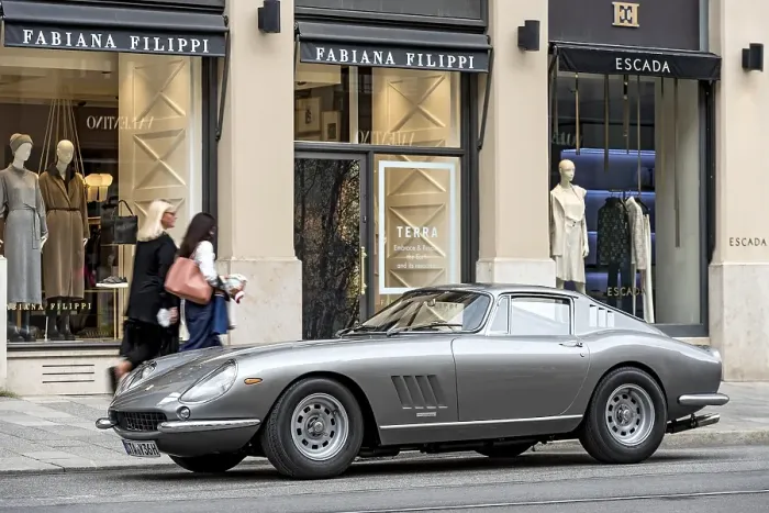 Framed Print : Parked vintage sports car Ferrari 275 GTB4 Framed Print : Parked vintage sports car Ferrari 275 GTB4