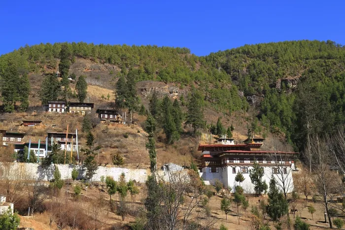 Framed Print : Paro Rinpung Dzong, Buddhist monastery and fortress
