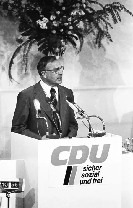 Framed Print : The Party Congress of the Christian Democratic Union (CDU) on 24