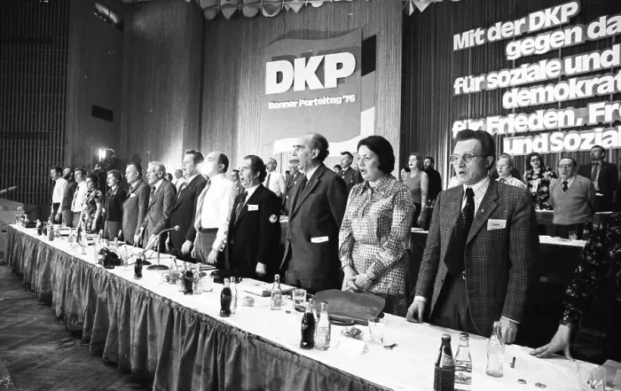 Framed Print : The Party Congress of the German Communist Party (DKP) in Bonn