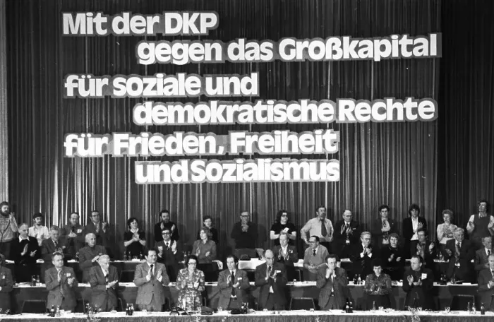 Framed Print : The Party Congress of the German Communist Party (DKP) in Bonn