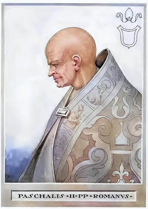 Framed Print : Paschalis II, originally Raniero di Bieda (born 1050 or 1055 in Bleda di Santa Sofia)