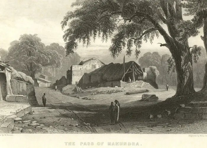Framed Print : The pass of Makundra, India, Asia