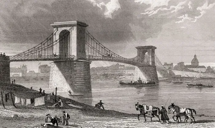 Framed Print : The Passerelle de Constantine, Paris