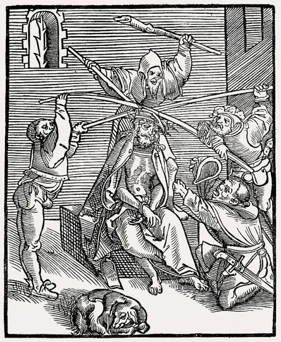 Framed Print : Passional Christi und Antichristi by Lucas Cranach the Elder Framed Print : Passional Christi und Antichristi by Lucas Cranach the Elder