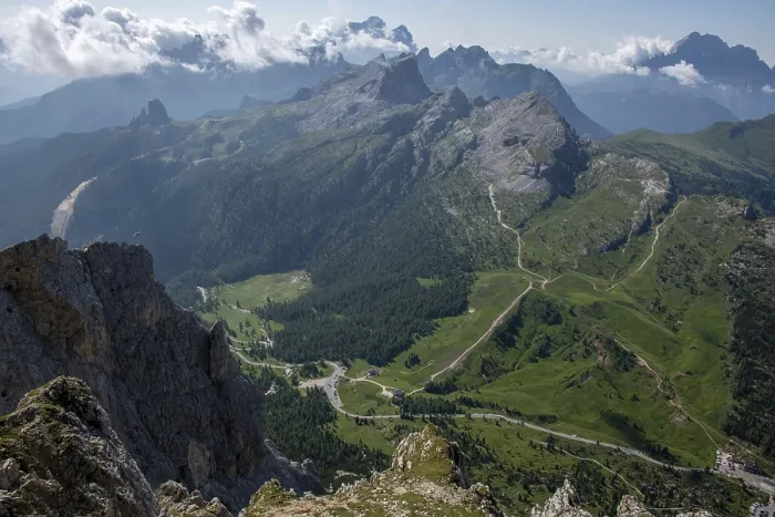 Framed Print : Passo falzarego, italy