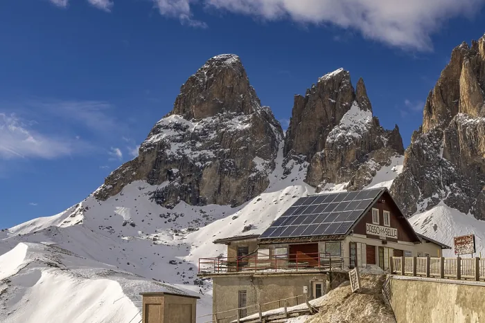 Framed Print : Passo Sella, South Tyrol, Italy, Europe