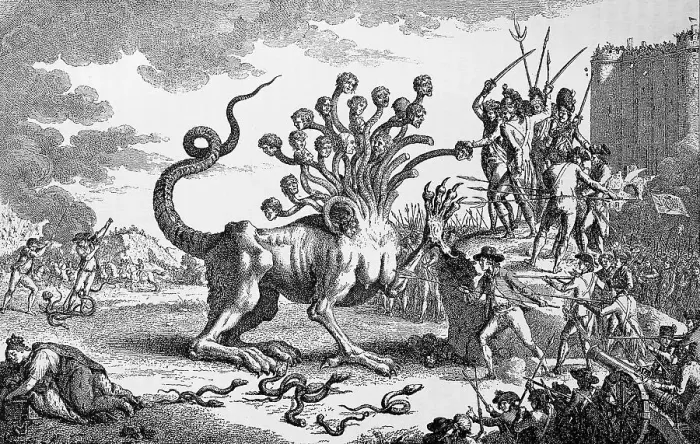 Framed Print : Patriotic hunt for the great monster Framed Print : Patriotic hunt for the great monster