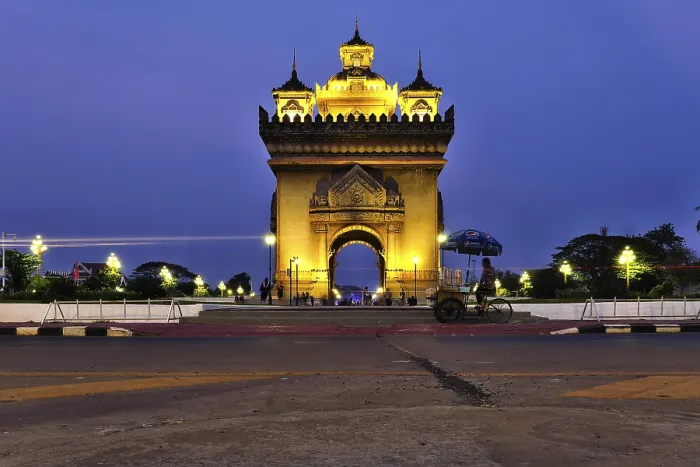 Framed Print : Patuxai, triumphal arch