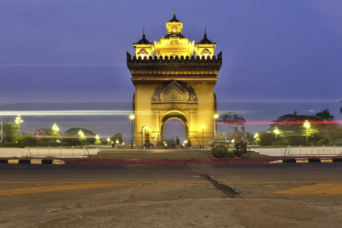 Framed Print : Patuxai, triumphal arch