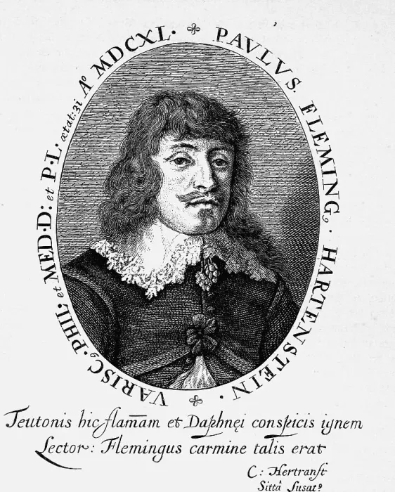 Framed Print : Paul Fleming (1609-1640), physician and writer Framed Print : Paul Fleming (1609-1640), physician and writer
