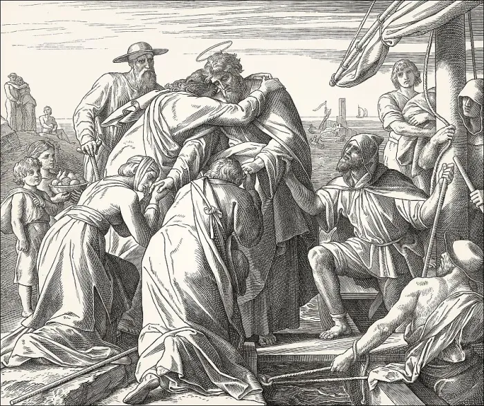 Framed Print : Paul Leaves Ephesus, New Testament