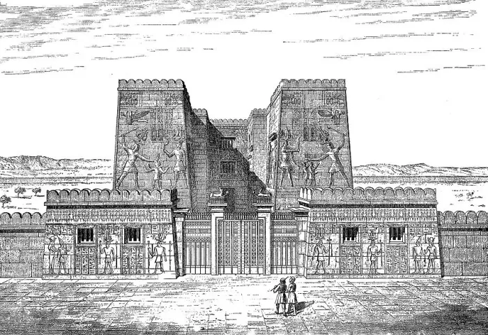 Framed Print : The Pavilion of Medinet Habu, Monument to Ramses II Restoration